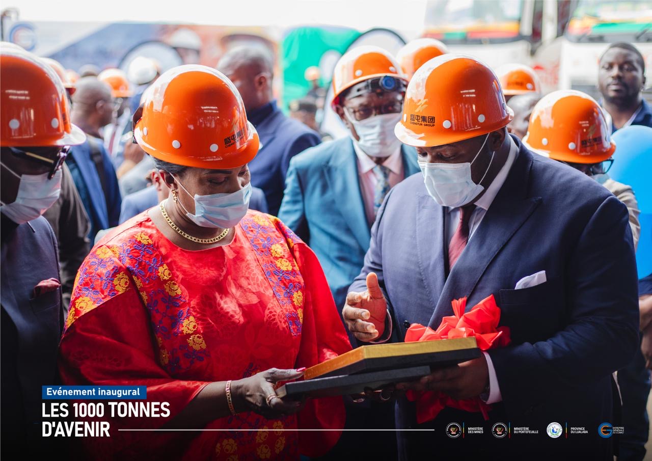 Kolwezi : L’Entreprise Générale du Cobalt inaugure sa première production de 1 000 tonnes de cobalt artisanal en présence de la Gouverneure Fifi Masuka Saini