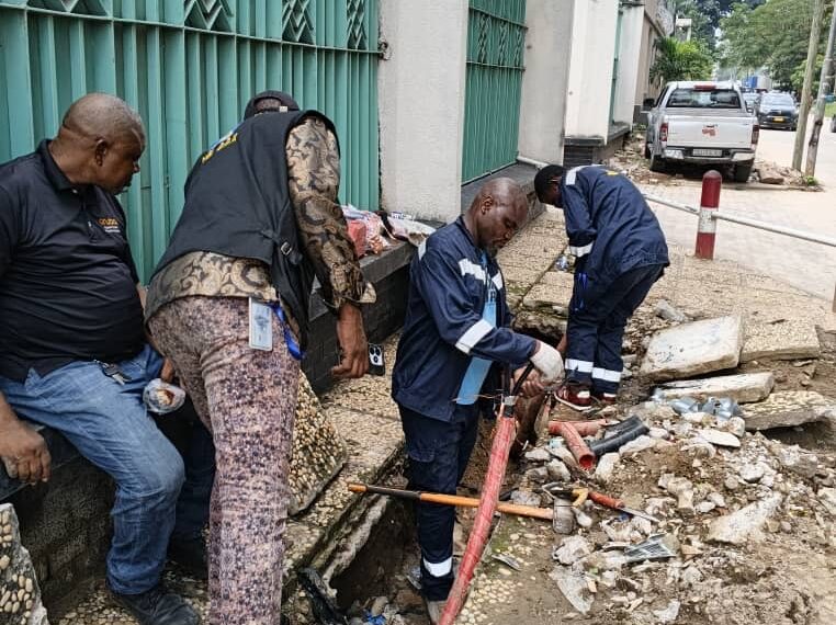 Kinshasa : la Task Force assainit le feeder 814 à la Station Golf et améliore la fourniture électrique