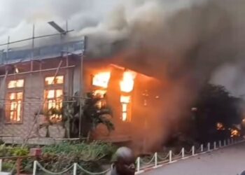 Kinshasa : des flammes dévastent l’église Shekinah Tabernacle à Matete