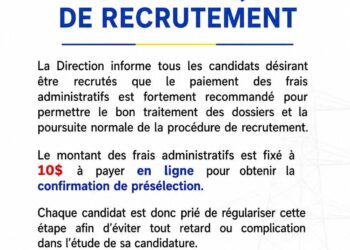 Recrutement à la SNEL : l’entreprise met en garde contre de faux frais administratifs de 10 dollars