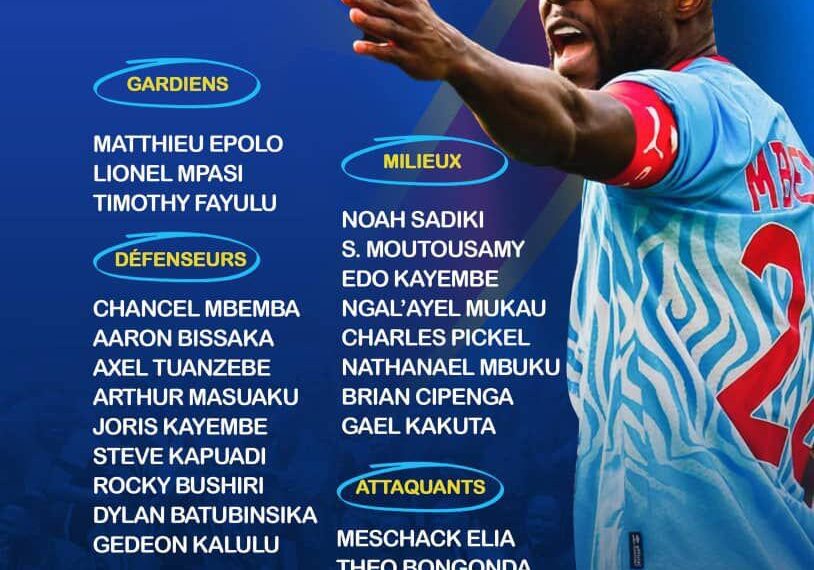 Coupe du monde 2026 : les noms des Léopards retenus connus, Sébastien Desabre dévoile la liste des 26 sélectionnés