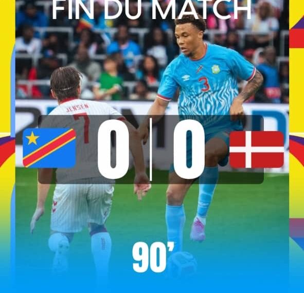 Amical RDC – Danemark : les Léopards tiennent tête aux Danish Dynamite dans un nul vierge en Belgique