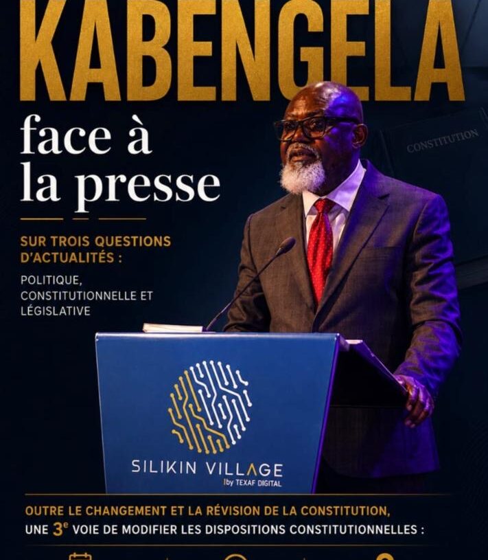 Jean-Marie Kabengela face à la presse à Silikin Village : trois questions majeures au cœur de l’actualité politique et constitutionnelle