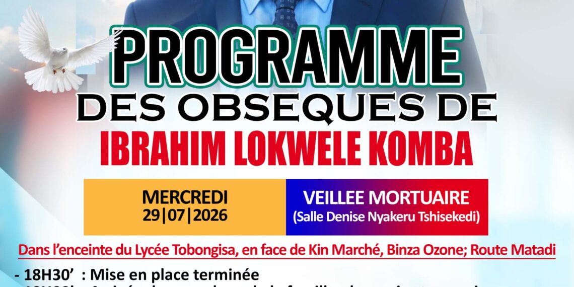 Nécrologie : voici le programme des obsèques de IBRAHIM LOKWELE KOMBA