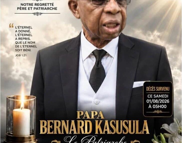 L’espace Grand Oriental en deuil : Bernard Kasusula Djuma, figure politique et patriarche respecté, s’est éteint