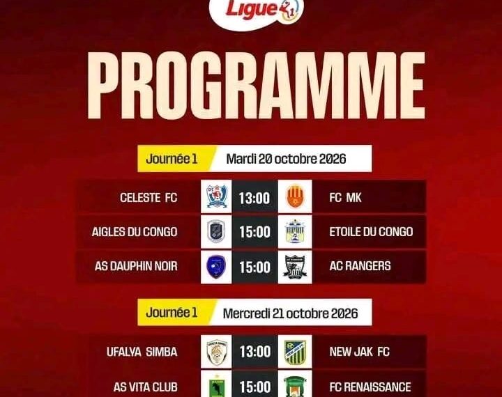 Linafoot L1 : Vita Club, Lupopo et les Aigles du Congo à l’affiche de la première journée