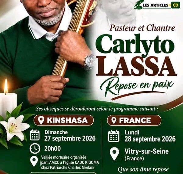 Musique : Lassa Carlito sera inhumé ce vendredi en France, retour sur le parcours d’un artiste devenu pasteur