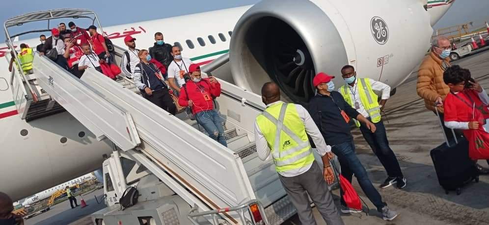 Rdc-Maroc: 4 sur 13 avions pour les supporters marocains déjà à l’aéroport de N’djili (vidéos)
