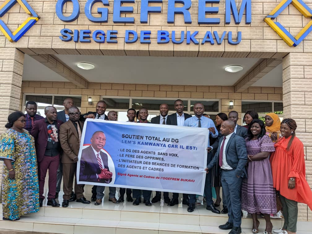 Ogefrem: lancement de la campagne de maintien de l’intérimaire de l’intérimaire DG , Lem’s Kamwanya,une première en RDC !